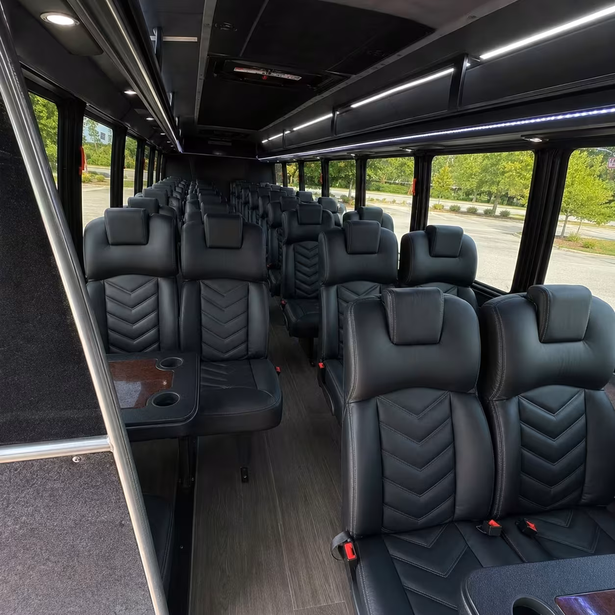 25 passenger minibus inside