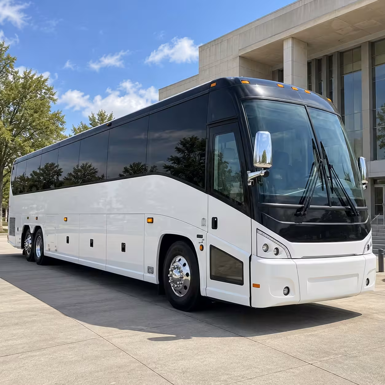 full size charter buses for large medford prom groups