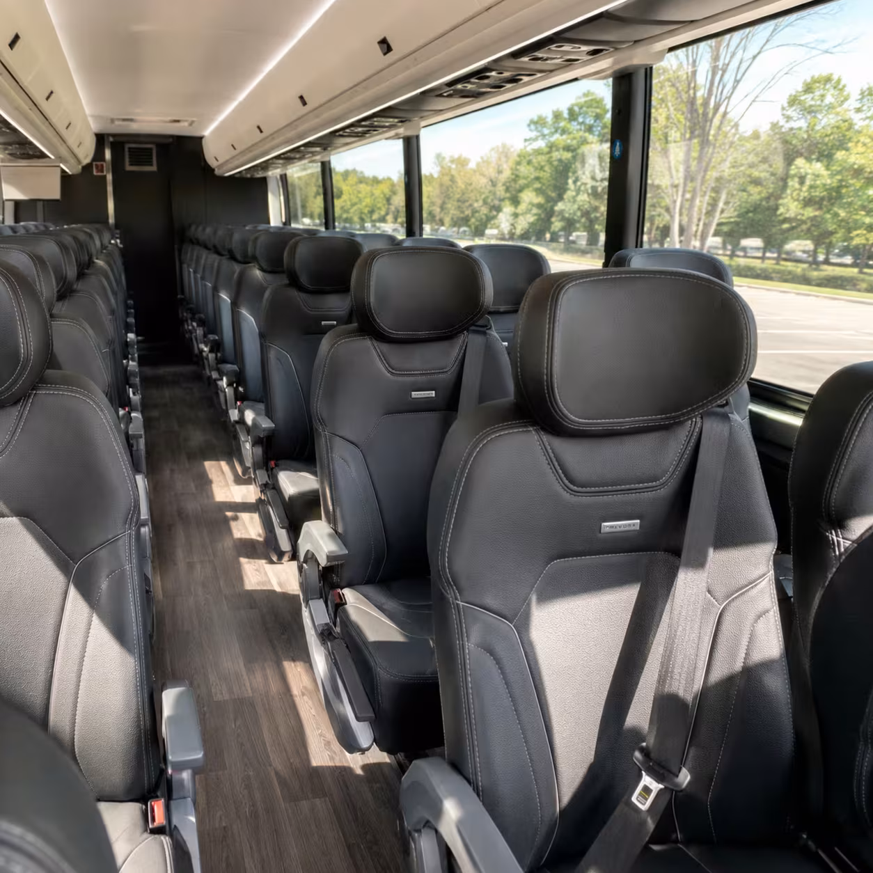 medford charter bus interior gallery