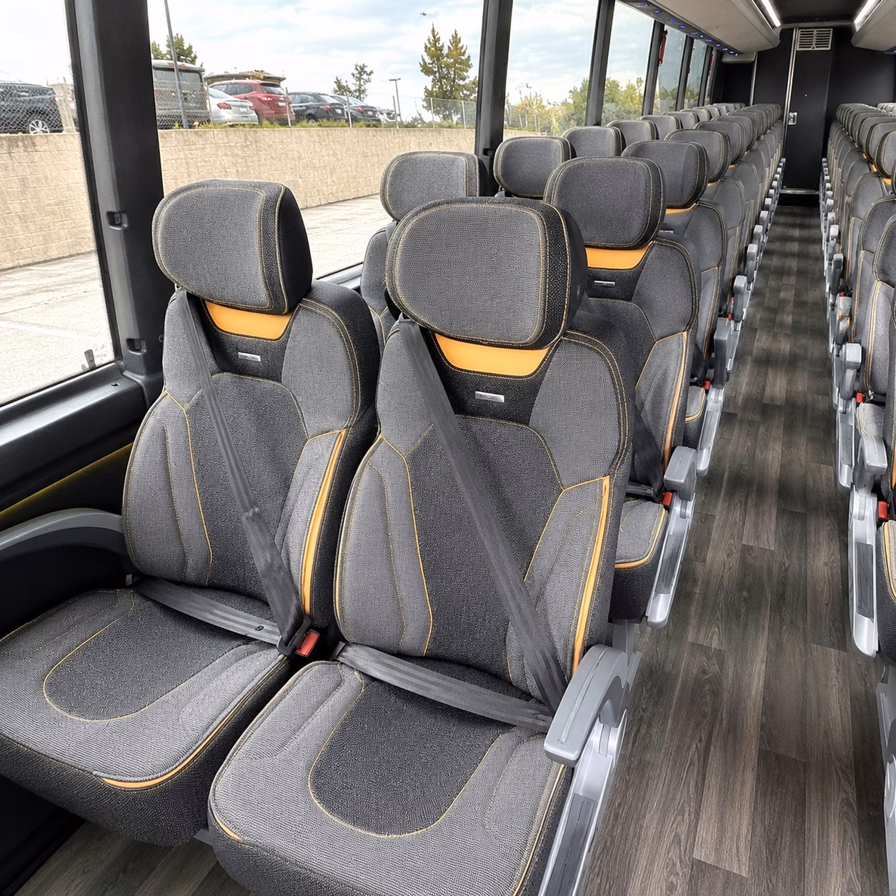 medford charter bus interior