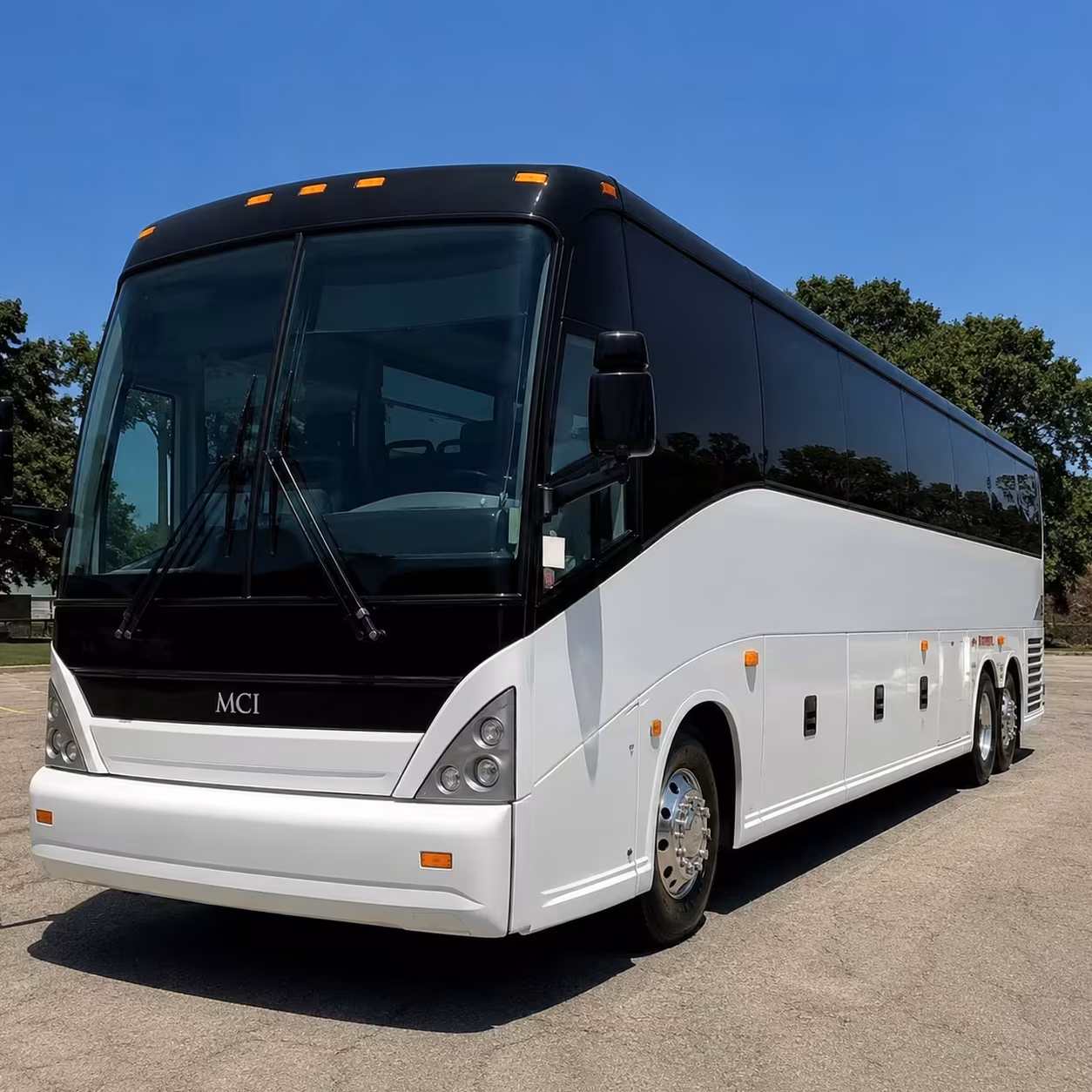 medford charter bus rental exterior