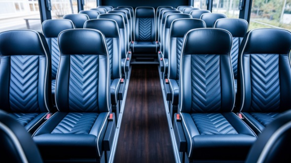 medford 18 passenger minibus inside