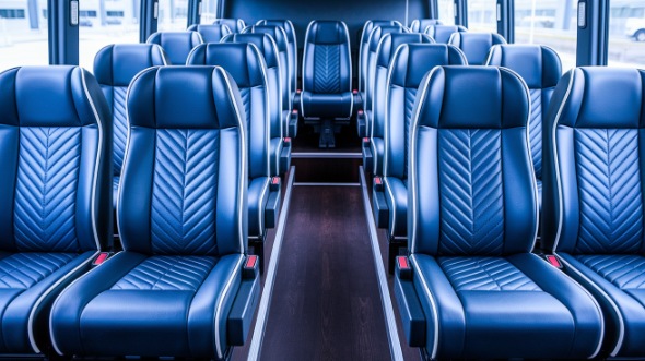medford 25 passenger minibus inside