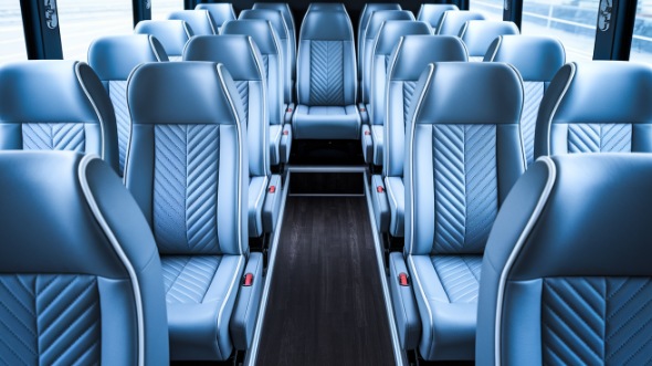 medford 28 passenger minibus inside