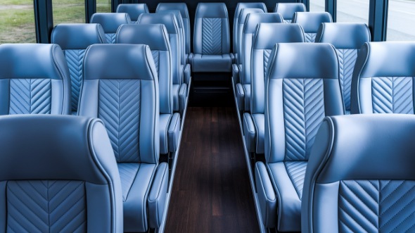 medford 35 passenger minibus inside