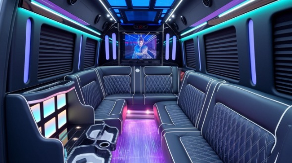 party bus rental interior medford